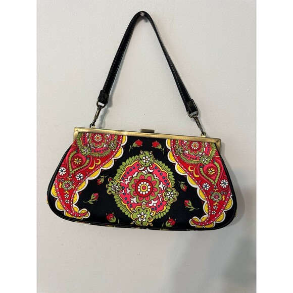 ISABELLA FIORE BEADED EMBELLISHED GEMSTONES FLORAL Handbag new - Picture 2 of 7